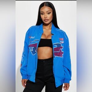 Blue Graphic Women's Jacket